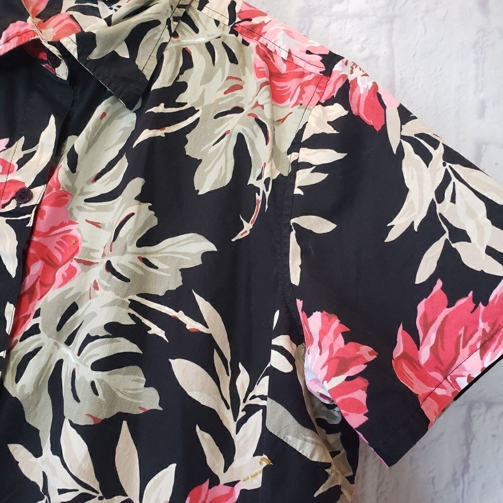 VICTORIA JONES Sequin Embellished Floral Button-down Shirt Vintage - Picture 4 of 6